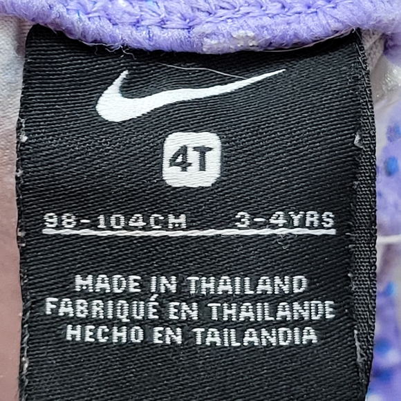 Nike Girls 4T Purple Tracksuit Set Jacket & Leggings - Picture 9 of 9